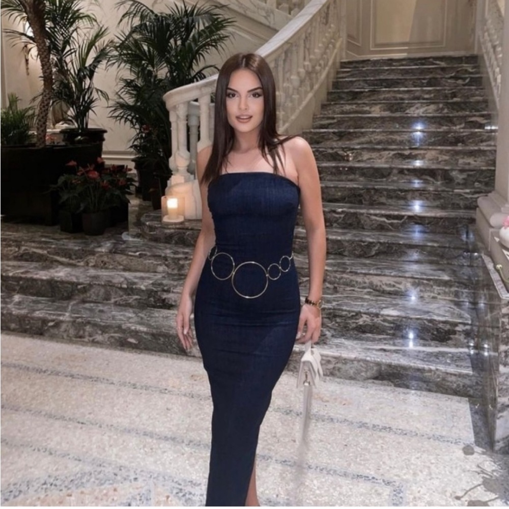 FITTED ZW DENIM DRESS